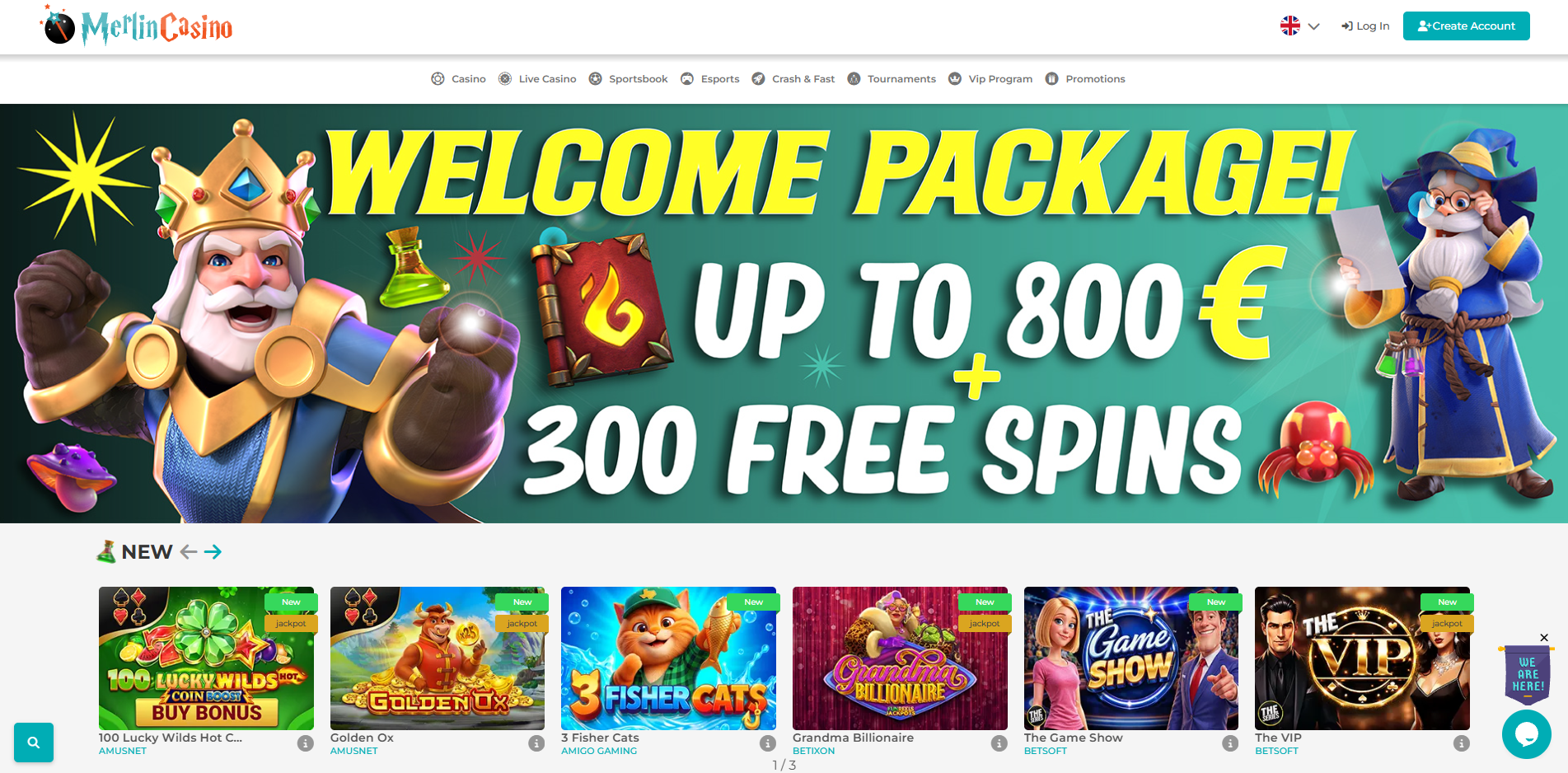 Vollständiger redaktioneller Merlincasino  2026 Review Header