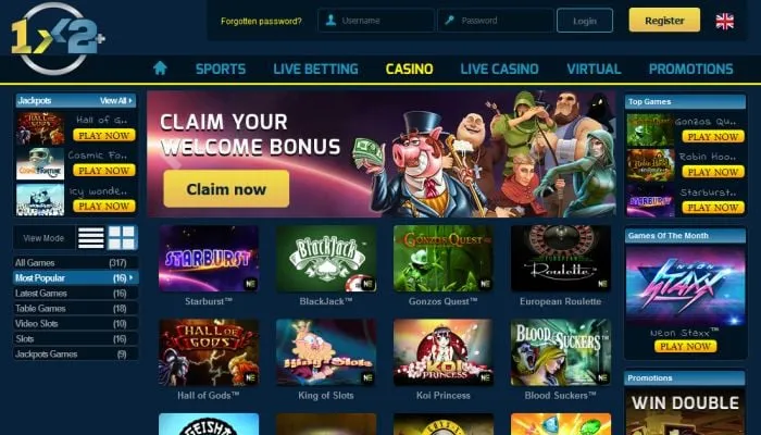 1x2Plus Casino Review Header