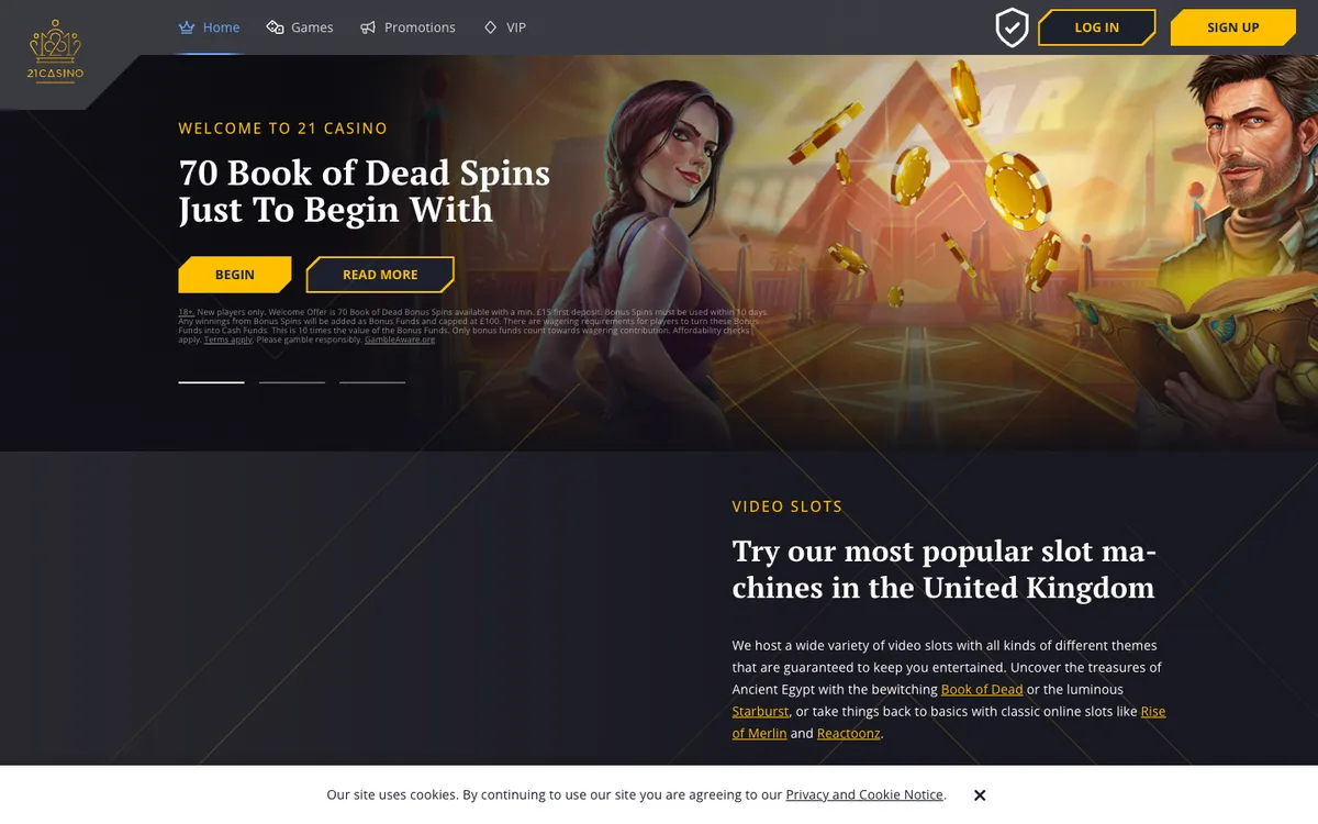 21 Casino Review Header