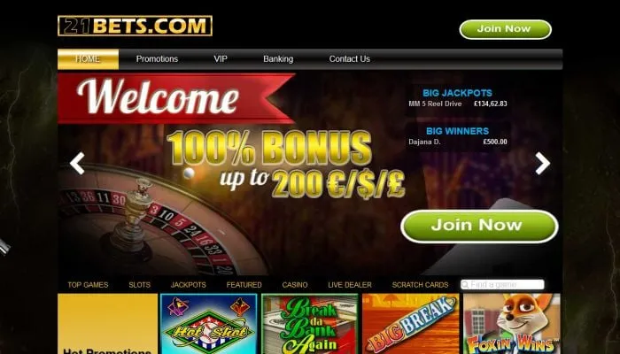 21Bets Casino Review Header