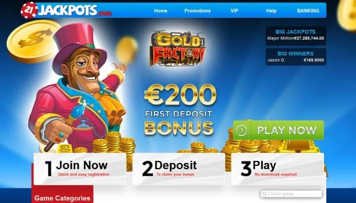 21Jackpots Casino Review Header