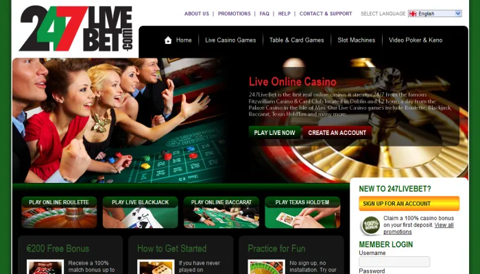 247LiveBet Casino Review Header