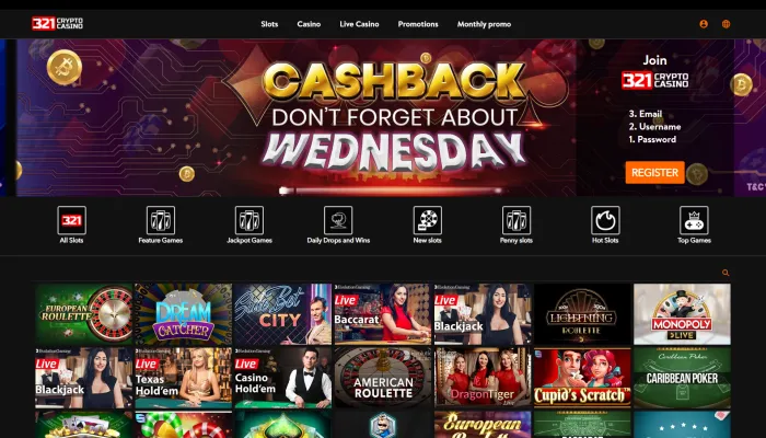 321Crypto Casino Review Header