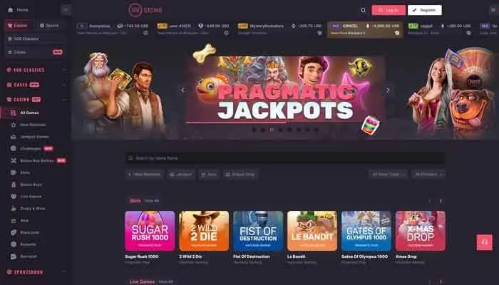 500 Casino Review Header