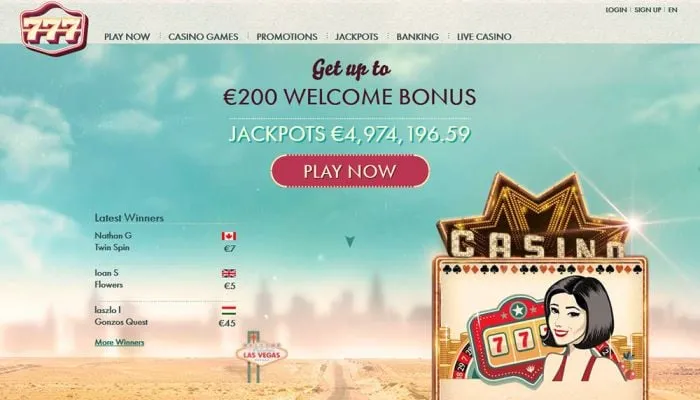 777 Casino Review Header