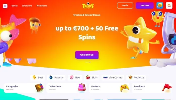 7Signs Casino Review Header