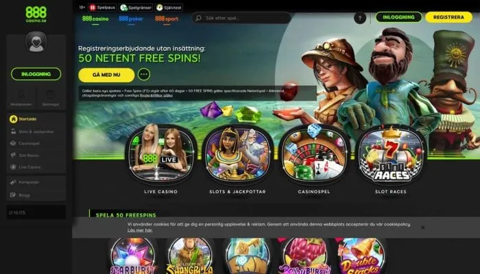 888.se Casino Review Header