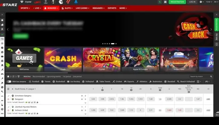 888STARZ Casino Review Header