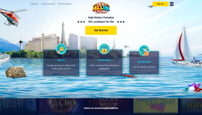 All In Casino Review Header