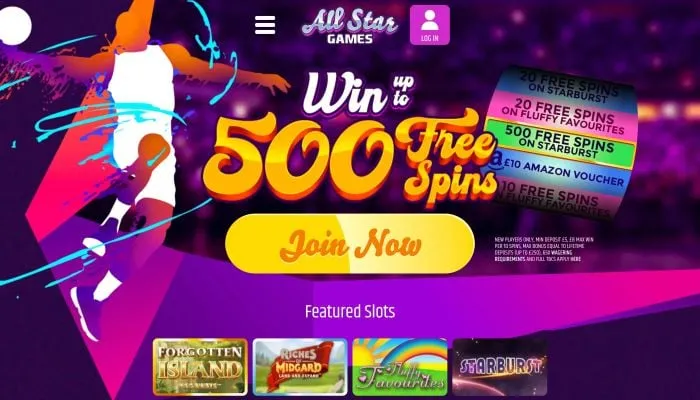 All Star Games Casino Review Header
