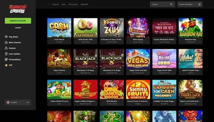 Anarchy Casino Review Header