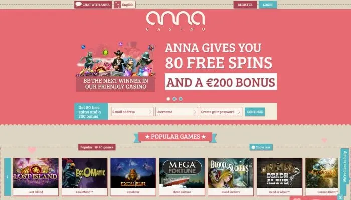 Anna Casino Review Header