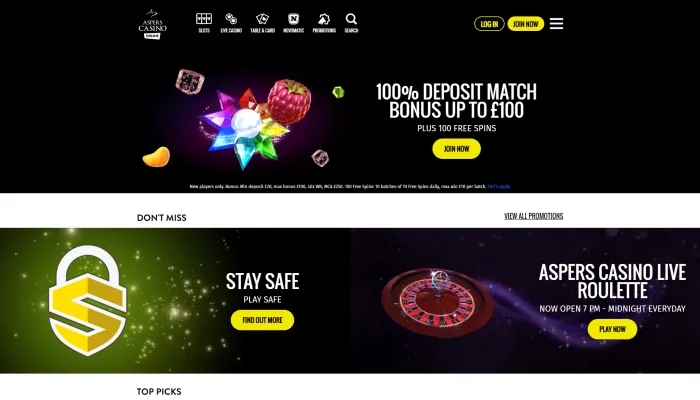 Aspers Casino Review Header