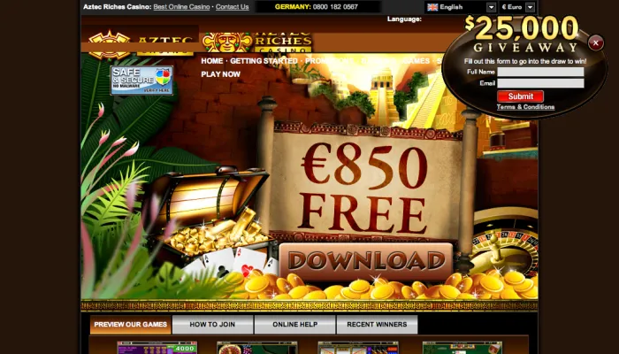 Aztec Riches Casino Review Header