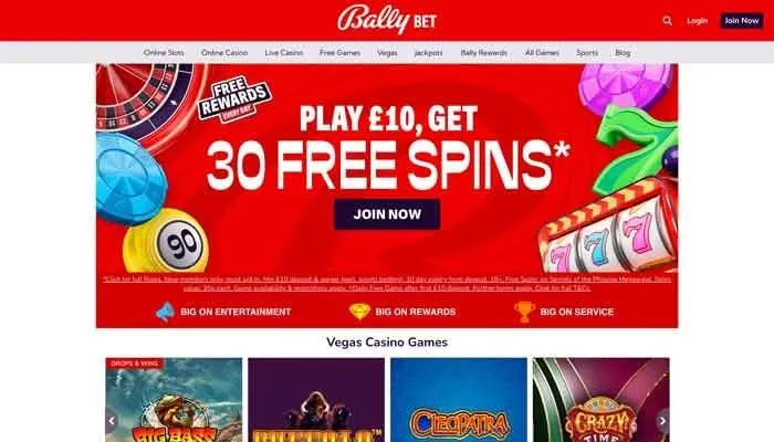 Bally Bet Casino Review Header