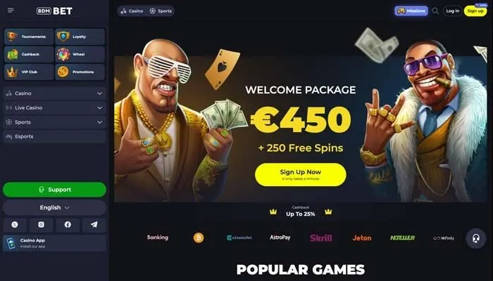 Bdmbet Casino Review Header