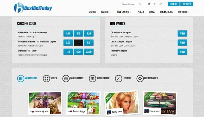 Best Bet Today Casino Review Header