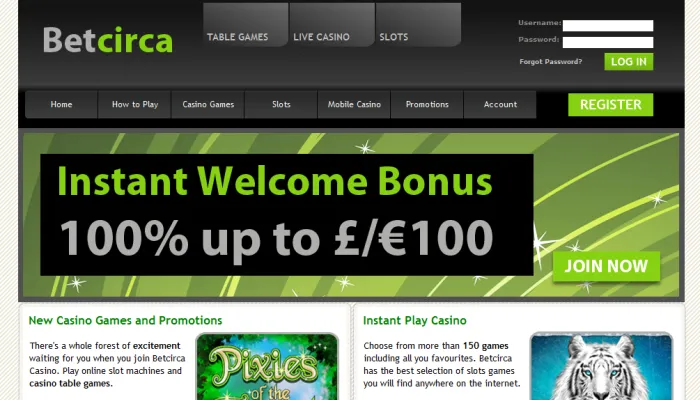 Betcirca Casino Review Header