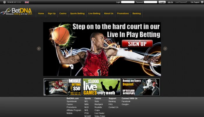 BetDNA Casino Review Header