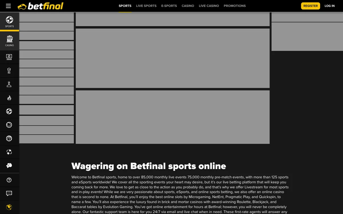 Betfinal Casino Review Header