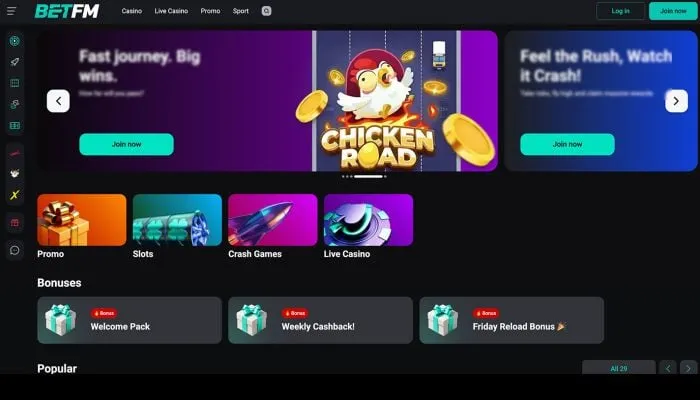BetFM Casino Review Header