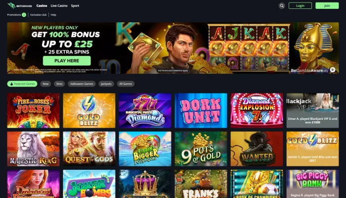 Betgrouse Casino Review Header