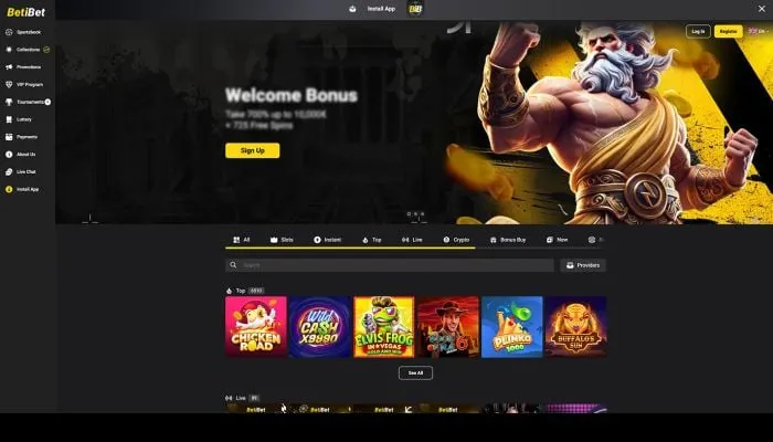 BETiBET Casino Review Header