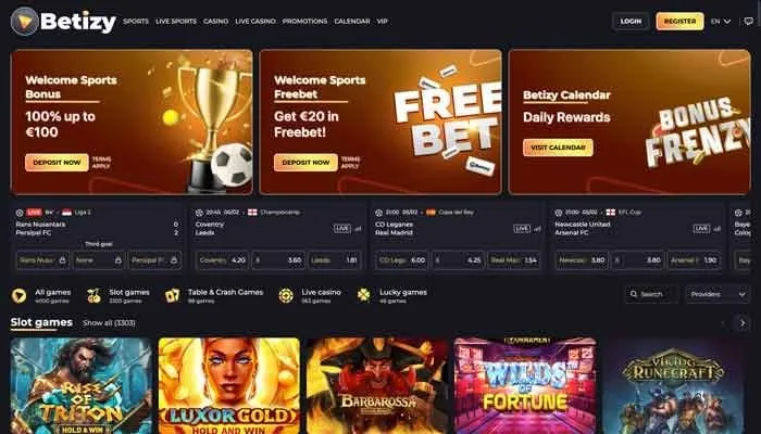 Betizy Casino Review Header