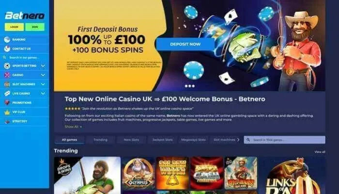 Betnero Casino UK Review Header