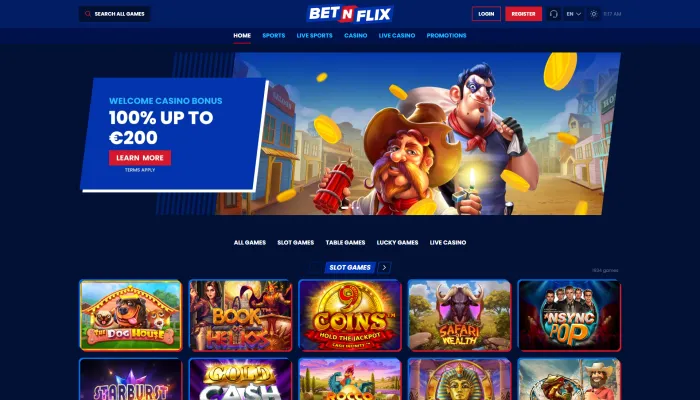 BetNFlix Casino Review Header