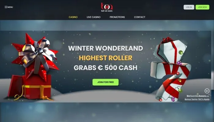 BetOnAces Casino Review Header