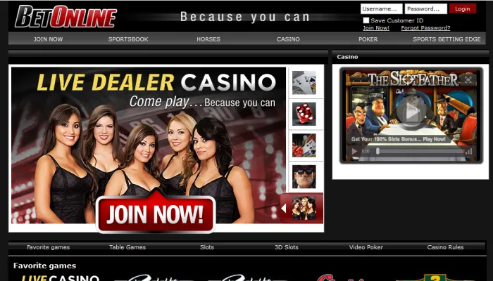 BetOnline Casino Review Header