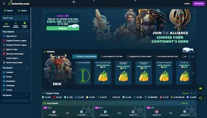 Betovix Casino Review Header