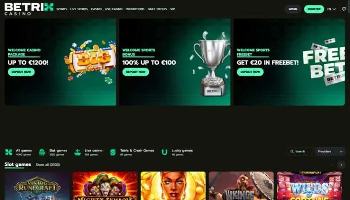 Betrix Casino Review Header