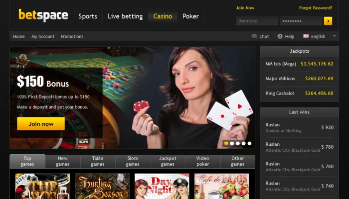 Betspace Casino Review Header