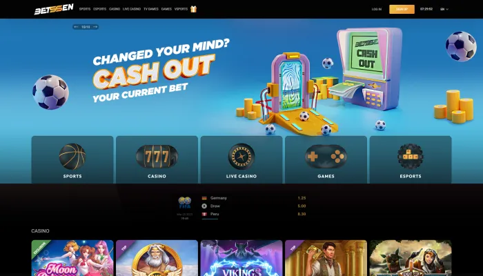 Betssen Casino Review Header