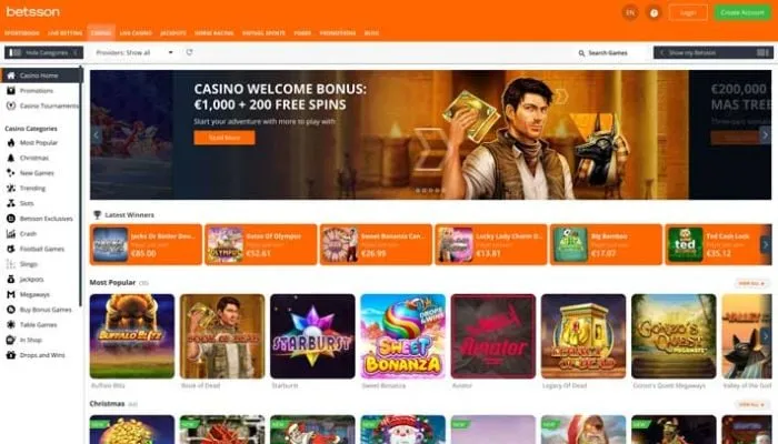 Betsson Casino Review Header