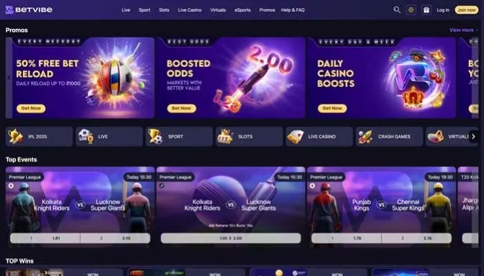 BETVIBE Casino Review Header