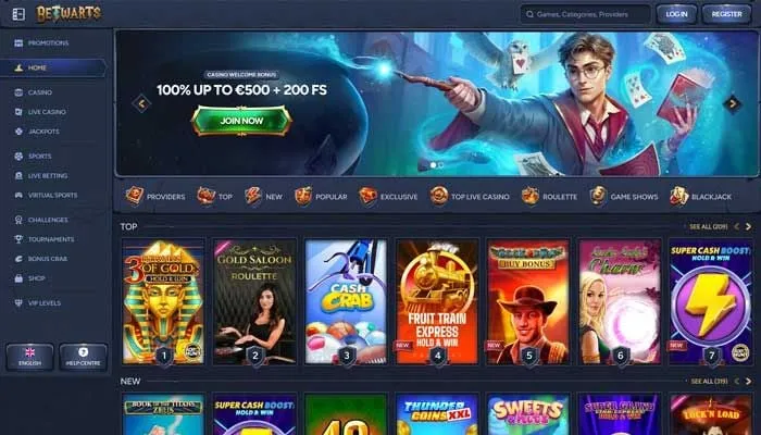 Betwarts Casino Review Header