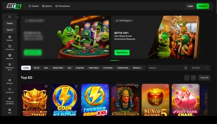 Betya Casino Review Header