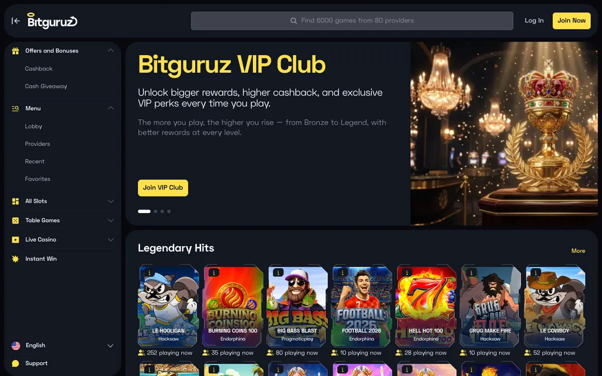 Bitguruz Casino Review Header