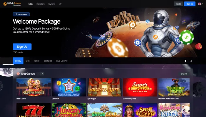 BitSpinCasino Review Header