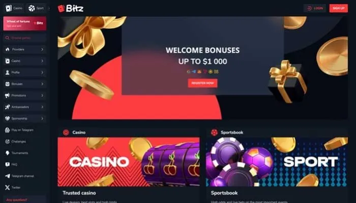 Bitz Casino Review Header