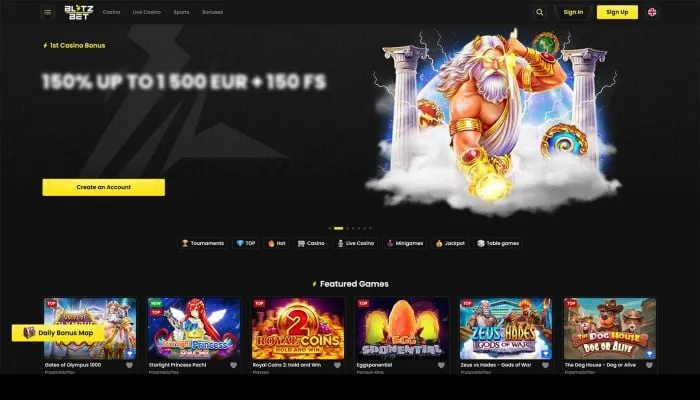 Blitz-bet Casino Review Header
