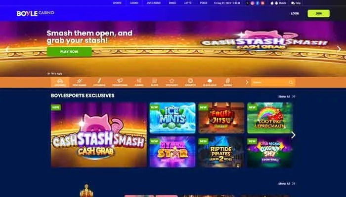 Boyle Casino Review Header
