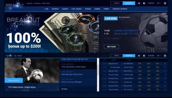 Breakout Gaming Casino Review Header