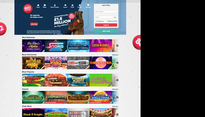 Buzz Bingo Casino Review Header