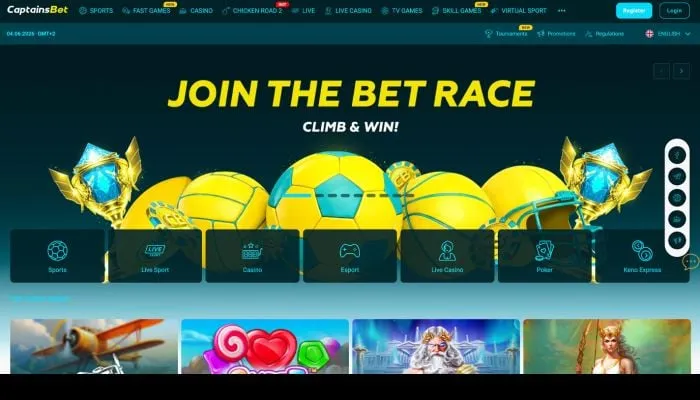 Captainsbet Casino Review Header