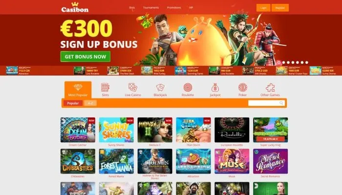 Casibon Casino Review Header
