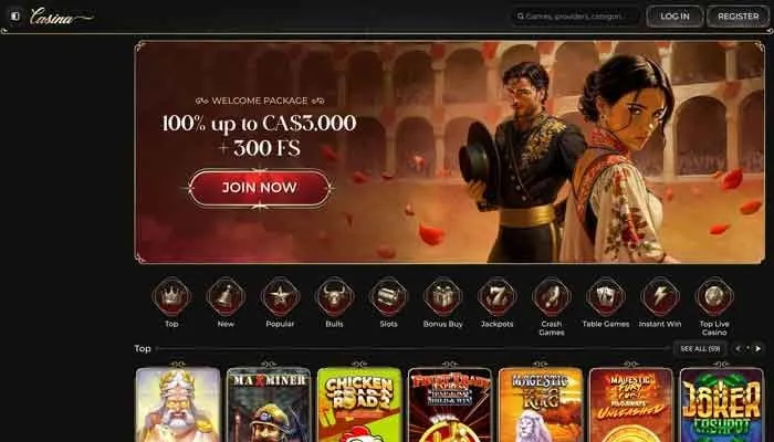 Casina Casino Review Header